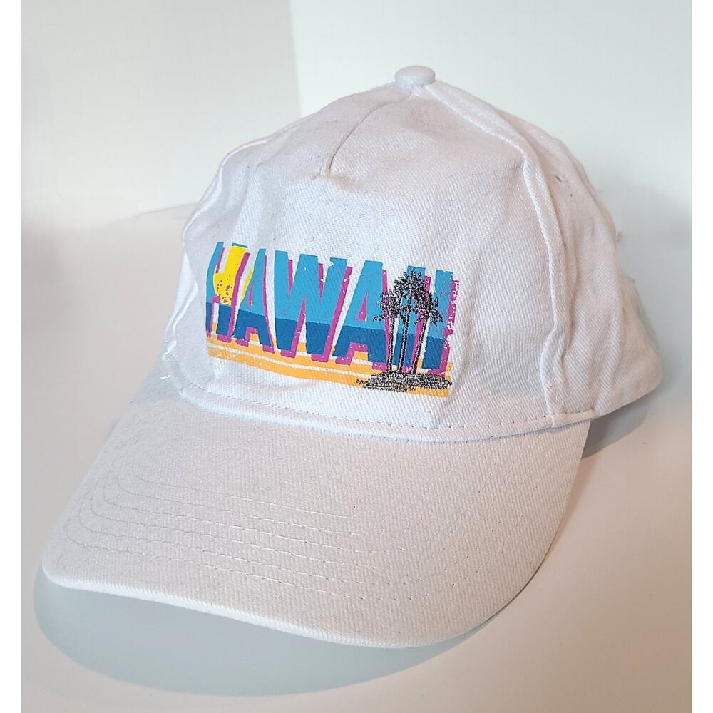 Surfware Hawaiian Classics Hawaii Baseball Cap Hat Distressed White One Size